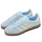 adidas Gazelle Indoor Clear Sky Off White dámske nízke streetové tenisky modré-lomené biele — produktová fotografia na bielom pozadí, bočný pohľad