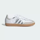 adidas Samba OG White Silver Metallic Grey (Women's) dámske nízke mestské tenisky biele