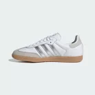 adidas Samba OG White Silver Metallic Grey (Women's) dámske nízke mestské tenisky biele