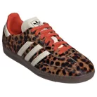 adidas Samba OG Preloved Red Leopard dámske nízke streetové tenisky červené — produktová fotografia na bielom pozadí, bočný pohľad