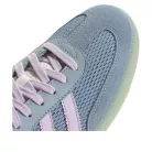 adidas Samba OG Tactile Blue Ice Lavender nízke streetové tenisky modré-levanduľové — produktová fotografia na bielom pozadí, bočný pohľad