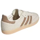 adidas Samba OG Cream White Cardboard nízke streetové tenisky béžové-krémové — produktová fotografia na bielom pozadí, bočný pohľad
