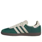 adidas Samba OG Collegiate Green Cream White nízke streetové tenisky zelené-krémové — produktová fotografia na bielom pozadí, bočný pohľad