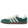 adidas Samba OG Collegiate Green Cream White nízke streetové tenisky zelené-krémové — produktová fotografia na bielom pozadí, bočný pohľad