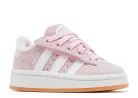 adidas Campus 00s Comfort Closure Camp Clear Pink Cloud White Gum detské nízke streetové tenisky ružové-biele — produktová fotografia na bielom pozadí, bočný