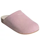 adidas Adimule Clear Pink dámske šľapky ružové — produktová fotografia na bielom pozadí, bočný pohľad