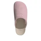 adidas Adimule Clear Pink dámske šľapky ružové — produktová fotografia na bielom pozadí, bočný pohľad