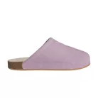 adidas Adimule Powder Plum dámske šľapky — produktová fotografia na bielom pozadí, bočný pohľad