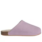 adidas Adimule Powder Plum dámske šľapky — produktová fotografia na bielom pozadí, bočný pohľad