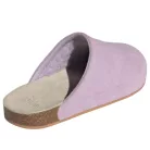adidas Adimule Powder Plum dámske šľapky — produktová fotografia na bielom pozadí, bočný pohľad