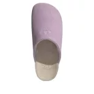 adidas Adimule Powder Plum dámske šľapky — produktová fotografia na bielom pozadí, bočný pohľad