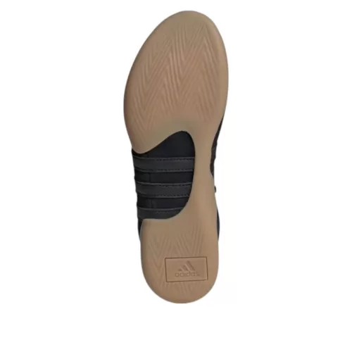 adidas Taekwondo Mei Ballet Black Gum dámske nízke streetové tenisky čierne — produktová fotografia na bielom pozadí, bočný pohľad