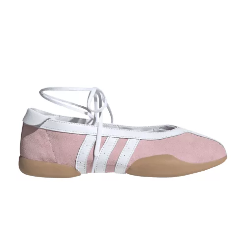 adidas Taekwondo Mei Ballet Clear Pink White dámske nízke streetové tenisky ružové-biele — produktová fotografia na bielom pozadí, bočný pohľad