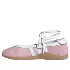 adidas Taekwondo Mei Ballet Clear Pink White dámske nízke streetové tenisky ružové-biele — produktová fotografia na bielom pozadí, bočný pohľad