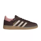 adidas Handball Spezial Dark Brown Wonder Mauve dámske nízke streetové tenisky hnedé — produktová fotografia na bielom pozadí, bočný pohľad