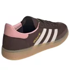 adidas Handball Spezial Dark Brown Wonder Mauve dámske nízke streetové tenisky hnedé — produktová fotografia na bielom pozadí, bočný pohľad
