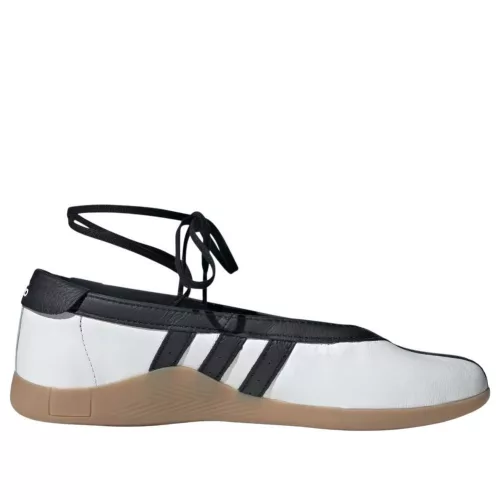 adidas Taekwondo Mei Ballet White Black dámske nízke streetové tenisky biele-čierne — produktová fotografia na bielom pozadí, bočný pohľad