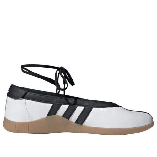 adidas Taekwondo Mei Ballet White Black dámske nízke streetové tenisky biele-čierne — produktová fotografia na bielom pozadí, bočný pohľad