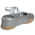 adidas Taekwondo Mei Ballet Silver Metallic Gum dámske nízke streetové tenisky strieborné — produktová fotografia na bielom pozadí, bočný pohľad