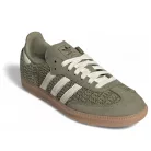 adidas Samba OG Crochet Pack Orbit Green dámske nízke streetové tenisky zelené — produktová fotografia na bielom pozadí, bočný pohľad