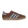 adidas Gazelle Indoor Preloved Brown Clear Sky Gum dámske nízke streetové tenisky hnedé — produktová fotografia na bielom pozadí, bočný pohľad