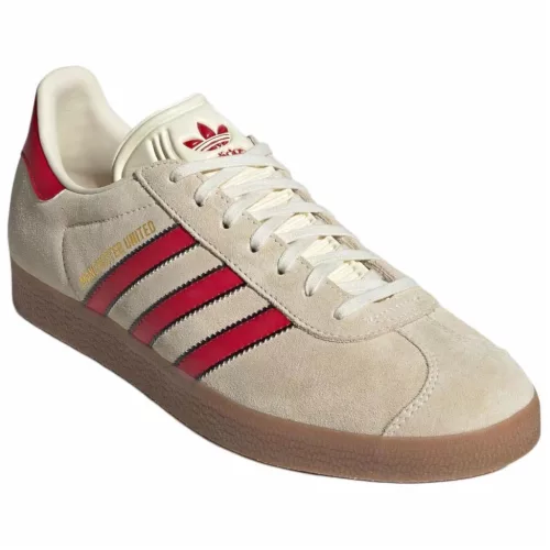 adidas Gazelle Terrace Manchester United pánske nízke mestské tenisky krémová červená čierna