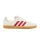 adidas Samba OG Pony Hair Wonder Beige Better Scarlet dámske nízke streetové tenisky béžové — produktová fotografia na bielom pozadí, bočný pohľad