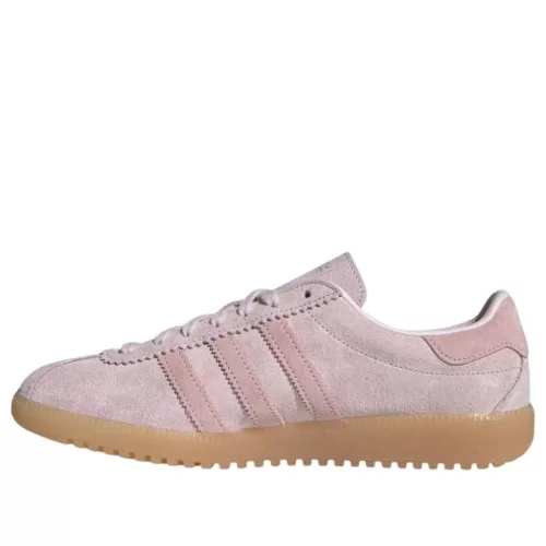 adidas BRMD Almond Pink Clear Pink Gum dámske nízke streetové tenisky ružové — produktová fotografia na bielom pozadí, bočný pohľad