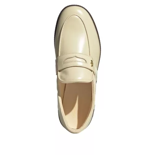 adidas Handball Spezial Loafer Warm Vanilla dámske nízke streetové tenisky — produktová fotografia na bielom pozadí, bočný pohľad