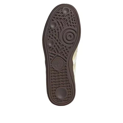 adidas Handball Spezial Loafer Warm Vanilla dámske nízke streetové tenisky — produktová fotografia na bielom pozadí, bočný pohľad