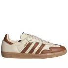 adidas Samba OG Wonder White Dusky Bronze dámske nízke streetové tenisky biele-bronzové — produktová fotografia na bielom pozadí, bočný pohľad