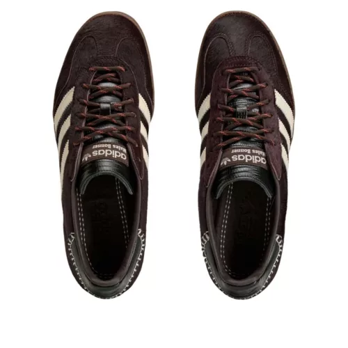 adidas Gazelle Indoor Wales Bonner Pony Hair nízke streetové tenisky — produktová fotografia na bielom pozadí, bočný pohľad