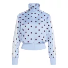Adidas Satin Polka Dots TT Track Top Clear Sky unisex nohavice svetlomodré