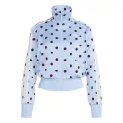 Adidas Satin Polka Dots TT Track Top Clear Sky unisex nohavice svetlomodré