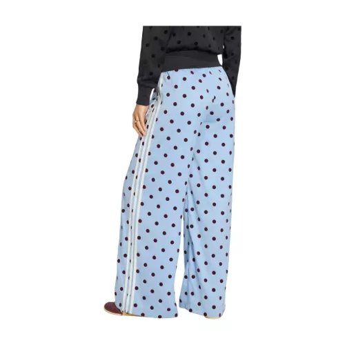 Adidas Satin Polka Dots TT Track Top Clear Sky unisex nohavice svetlomodré