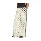Adidas Satin Polka Dots Wide Leg Pants Off White dámske nohavice off white