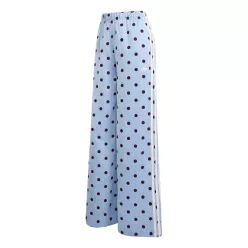   adidas Satin Polka Dot Pants Clear Sky unisex nohavice svetlomodré