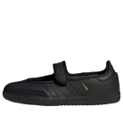 adidas Samba Jane Triple Black dámske nízke streetové tenisky čierne — produktová fotografia na bielom pozadí, bočný pohľad