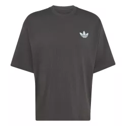 Adidas MOUNTAIN GFX Utility Black T-Shirt tričko čierne — produktová fotografia na bielom pozadí, bočný pohľad