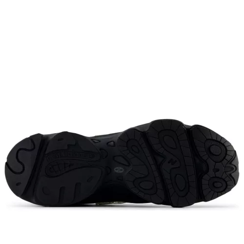 New Balance 1000 Cordura Black Neon nízke streetové tenisky čierne — produktová fotografia na bielom pozadí, bočný pohľad