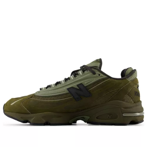 New Balance 1000 Cordura Woodland nízke streetové tenisky — produktová fotografia na bielom pozadí, bočný pohľad