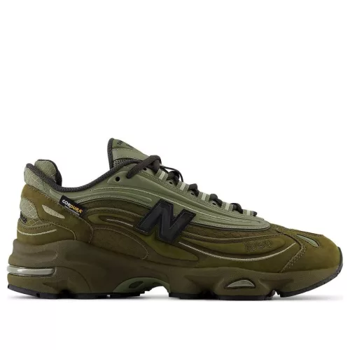 New Balance 1000 Cordura Woodland nízke streetové tenisky — produktová fotografia na bielom pozadí, bočný pohľad