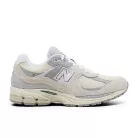 New Balance 2002R Linen nízke streetové tenisky béžové-sivé — produktová fotografia na bielom pozadí, bočný pohľad