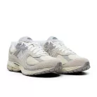 New Balance 2002R Linen nízke streetové tenisky béžové-sivé — produktová fotografia na bielom pozadí, bočný pohľad