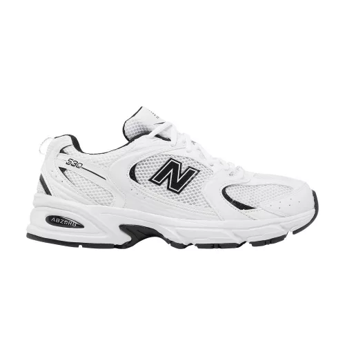 New Balance 530 White Black Details pánske nízke mestské tenisky biele čierne