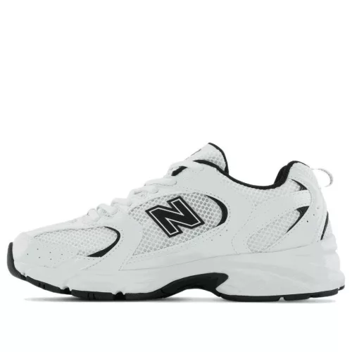 New Balance 530 White Black Details pánske nízke mestské tenisky biele čierne