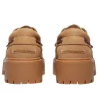 Timberland Stone Street Boat Shoe dámske členkové topánky béžové — produktová fotografia na bielom pozadí, bočný pohľad