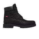 Supreme x Timberland 6 Inch Premium Waterproof Boot Embossed Diamond Plate Black pánske vysoké čižmy čierne