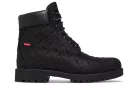 Supreme x Timberland 6 Inch Premium Waterproof Boot Embossed Diamond Plate Black pánske vysoké čižmy čierne