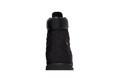 Supreme x Timberland 6 Inch Premium Waterproof Boot Embossed Diamond Plate Black pánske vysoké čižmy čierne